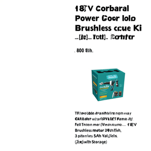 ชุดเครื่องมือไฟฟ้าไร้สาย 18V มอเตอร์ไร้แปรงถ่าน แบตเตอรี่ 5Ah 3 ก้อน พร้อมกล่องเก็บ - Product Image 2