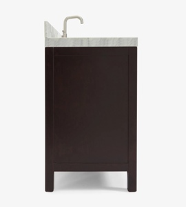 Mueble de Baño Abigail de 42 Pulgadas Hecho a Medida, Gabinete para Lavabo con Desplazamiento a la Derecha, Solo Gabinete, 6 Opciones de Acabado, Fabricante OEM de Vietnam - Product Image 3