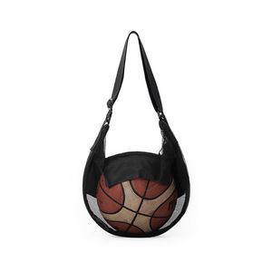 Heavy Duty Mesh Ball Sack Arcuate Shoulder Strap Design Soft Foldable Lightweight Athletic Equipment <b>Holder</b> 36-57L Capacity - Product Image 1