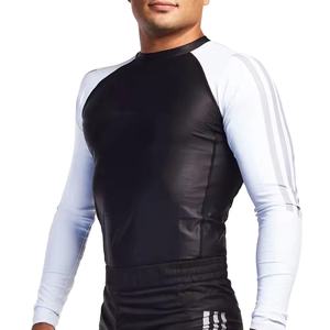 Maillot de compression sublimé Rash Guard BJJ Judo MMA Gym UPF 50 respirant en Spandex/Polyester à manches longues - Product Image 3