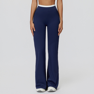 2026 Custom Logo Women High Waisted Athletic Leggings Multi-color Quick Dry Compression Yoga <b>Pants</b> - Product Image 4