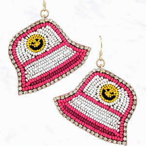 Light Luxury Women's Handmade Embroidery Seed <b>Beaded</b> Hoop Earrings Antique Bronze Plated Customized <b>Color</b> Wedding Fashion - Product Image 2