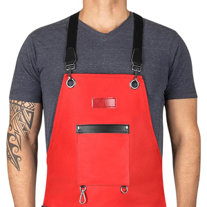Multi Slot Barber Waist Apron Professional Scissor <b>Pouch</b> Black Leather Hair Stylist <b>Tool</b> <b>Belt</b> Bag Custom Manufacturer - Product Image 6