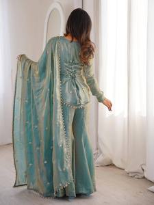 Ensemble Palazzo en Soie Douce de Qualité Supérieure pour Femme – Tenue Quotidienne Confortable – Ensemble Kurta Décontracté – Fournisseur en Gros Inde - Product Image 2