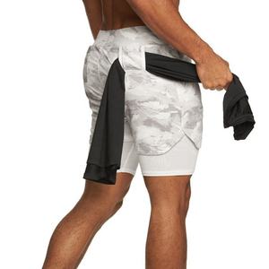 Short Double couche au Design camouflage sublimé pour Sports de plein air, short de course, d'entraînement, exercice, Jogging, Gym, Fitness 2 en 1 - Product Image 6