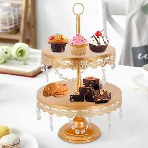 Decorative Metal Pedestal Fruit Bowl Leaf Edge Design Serving Tray Centerpiece Display <b>Stand</b> for Dining Table Home Decor - Product Image 5