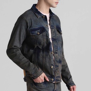 Veste en jean imperméable pour homme, respirante, coupe-vent, style décontracté, couleur unie, toutes tailles, veste en jean pour homme - Product Image 4