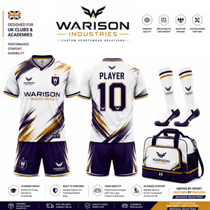 Premium Quality Unisex Breathable Quick Dry Football Uniform Kit UK Teamwear Football Jersey Short Socks And Bag Set - Product Image 5