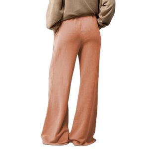 กางเกงโยคะลำลองทรงขากระดิ่ง เอวกลาง ผ้าระบายอากาศ เป็นมิตรกับสิ่งแวดล้อม ผลิตจากโพลีเอสเตอร์/ผ้าฝ้าย รับสกรีนโลโก้ด้านใน - Product Image 3