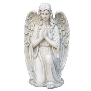 Estatua de Ángel Arrodillado Hecha a Mano, Escultura de Óxido de Magnesio de 26.77' para Decoración de Jardín Interior o Exterior - Product Image 1