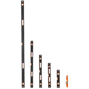 Set di 6 Livelle a Torpedo Completamente Magnetiche da 78/48/32/24/16/10 Pollici con Bolla di Livellamento, Righello e Strumento in Lega di Alluminio a 45/90/180 Gradi - Product Image 3