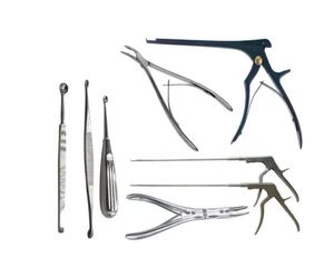 Rongeurs à os en acier inoxydable de haute qualité, instruments chirurgicaux, rongeurs Kerrison, curettes à os par KAHLU ORTHOPEDIC - Product Image 1