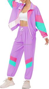 Conjunto Deportivo Cortavientos Personalizado de Alta Calidad, Conjunto Deportivo de Nailon Transpirable, Conjunto Deportivo Informal Sólido para Primavera - Product Image 3