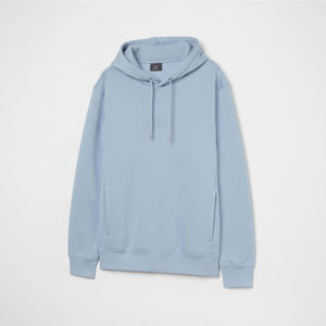 Sweat-shirt à capuche pour homme, couleur unie, coton, tissu molletonné, coupe classique, décontracté, pour l'automne - Product Image 4