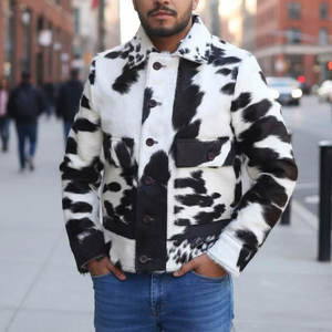 Vestes en cuir de vache véritable pour hommes, style motard classique, avec logo personnalisé, écologiques, respirantes, de qualité supérieure, pour l'hiver - Product Image 1