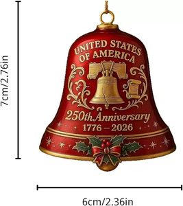 Adorno Navideño Metálico en Forma de Corazón, Superventas, para Decoración de Árboles Navideños, Fiestas en Casa, Decoración Elegante - Product Image 5