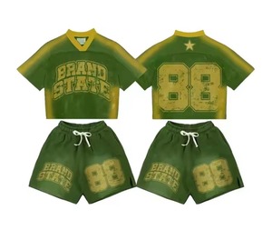 Camiseta Personalizada de Lujo, Corte Cuadrado, Hombros Caídos, Talla Grande, Estilo Urbano, Gráficos Vintage, Sublimación, Malla de Poliéster, Estilo Retro Americano - Product Image 4