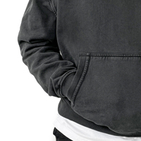 2024 Sudadera con capucha de gran tamaño para hombre 100% algodón de peso pesado de lujo en blanco Sudadera con capucha impresión personalizada hombro caído sudaderas con capucha para hombres