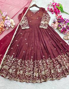 Launching New Design Trending NC Vicitra-Silk Gwon&dupatta Reddy To Wear Look Design - Product Image 1