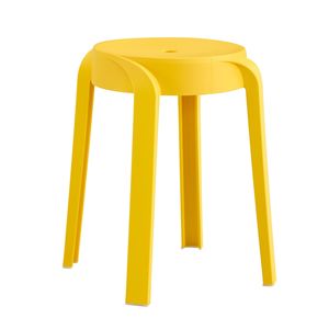 Set di 6 Sgabelli Impilabili in Plastica per Aula, Sedute Flessibili Colorate per Interni/Esterni, Sedie a Nido per Bambini con Tocco Decorativo - Product Image 3