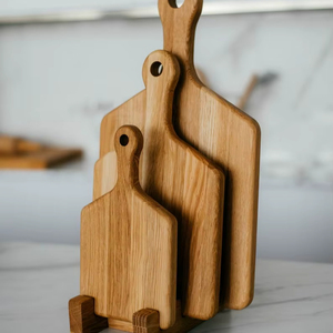 Tabla de Cortar de Madera Maciza Personalizada, Tabla de Cortar de Madera de Acacia, Varios Tamaños, Utensilios de Cocina con Orificios, Tabla Rectangular para Servir de 20 cm - Product Image 1
