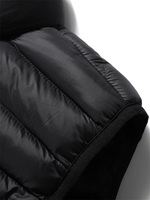 Gilet matelassé sans manches noir personnalisé à capuche, léger et chaud pour l'hiver, vente en gros OEM
