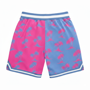 Shorts de basketball décontractés populaires pour hommes, en toile respirante, taille mi-haute élastique, séchage rapide, impression numérique, service ODM personnalisé - Product Image 2