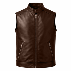 Veste en cuir véritable sur mesure pour homme, style motard vintage, durable, manteau d'hiver - Product Image 5