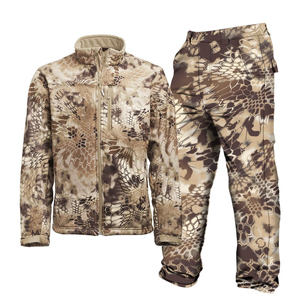Custom Outdoor Hunting Clothing Set Polar Fleece <b>Jacket</b> Camouflage Pants And Shirt OEM Wholesale <b>Camo</b> Hunting Suits - Product Image 1