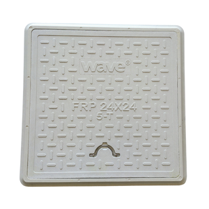 24x24 Inch Square FRP Manhole Cover Solid <b>Top</b> 3Ton <b>Load</b> Capacity Heavy Duty UV Resistant Composite Access Cover for Construction - Product Image 3