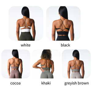 Sujetador Deportivo para Mujer, Sin Costuras, de Secado Rápido, Transpirable, para Yoga, Entrenamiento, con Logotipo Personalizado, Gran Venta - Product Image 6