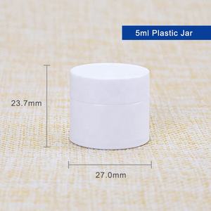 Ready to Ship Matte White 5g Nail Gel PP <b>Plastic</b> <b>Jar</b> for Cosmetics & Eye Cream - Product Image 2