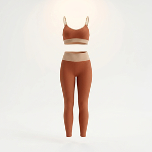 Conjunto de Yoga sin Costuras con Estampado de Leopardo para Mujer, 100% Algodón, Sujetador Deportivo, Leggings de Cintura Alta, Ropa Deportiva, Gimnasio, Entrenamiento, Secado Rápido, Transpirable - Product Image 6