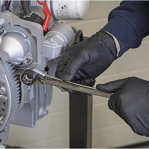 Clé à cliquet réversible double extrémité 8-en-1 90T, taille SAE, bricolage, OEM - Product Image 1