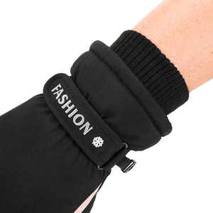 Direct Factory Professional Waterproof Winter <b>Ski</b> Racing Gloves With Goatskin Leather Thermal Insulation - Product Image 3