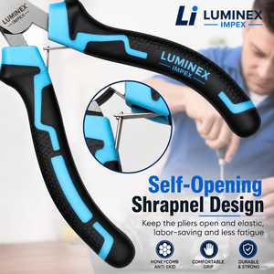 LUMINEX IMPEX LUB=113 <b>Long</b> <b>Nose</b> Stainless Steel Lightweight Smooth Work Jewelry Making Polishing Pliers for Bracelet Making DIY - Product Image 2
