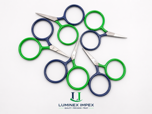 Putford Scissors Putford scissors white Small Scissors Cute Embroidery Scissors Small Two Tone Circle <b>Mini</b> Scissors from Degen - Product Image 6