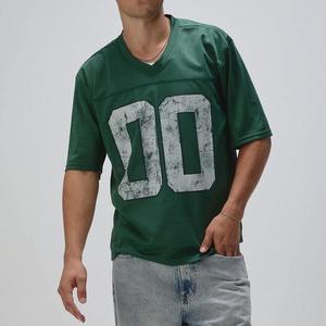 เสื้อฟุตบอลอเมริกันสีเขียวปรับแต่งได้ ไซส์พลัส สำหรับผู้ชาย ระบายอากาศได้ดี แห้งเร็ว น้ำหนักเบา พิมพ์ลายแบบซับลิเมชั่น - Product Image 2