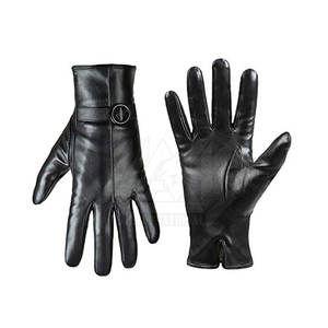 Gants en cuir légers et imperméables pour la mode, nouvelle arrivée, compatibles écran tactile, gants en cuir à doigts complets - Product Image 6