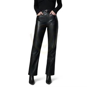 Pantalon en cuir pour femme, prix bas, couleur attrayante, longueur intégrale, vêtements d'extérieur - Product Image 1