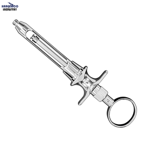 Jeringa Dental Aspirada Manual Plateada de Marca Personalizada, Instrumento Quirúrgico Premium con Certificación CE y 1 Año de Garantía - Product Image 1