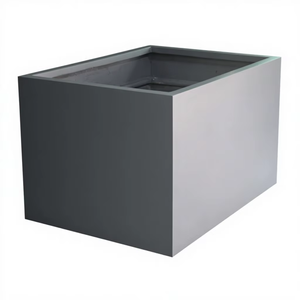 Macetero Rectangular Moderno de Gran Tamaño, de FRP, para Uso en Interiores y Exteriores, Duradero, Ligero, Impermeable, para Plantas Artificiales, Calidad de Exportación - Product Image 1