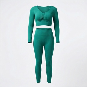 Conjuntos de Yoga para Mujer, Ropa Deportiva, Pantalones, Leggings, Traje de Talla Grande para Gimnasio, Fitness, Ropa Deportiva Activa - Product Image 1