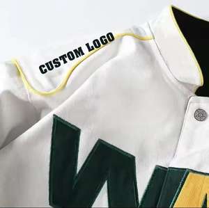 Veste de motard en coton pour homme NESTA SPORTS OEM, style hip-hop, avec broderie appliquée, tendance, style bandana, pour le sport et la moto - Product Image 4