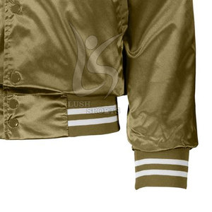 Custom Logo <b>Men</b> Satin Jacket OEM ODM Wholesale Outerwear <b>Men</b> Satin Fashion Jacket Comfortable Party Wear Satin Jacket - Product Image 6