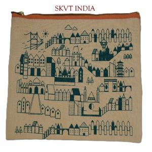 Pochette zippée en toile 100 % coton personnalisée, vente en gros d'usine, sac à maquillage et pinceaux écologique et tendance, avec logo, idéal pour offrir - Product Image 1