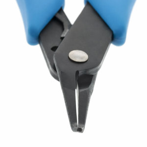 Pince à bec courbé à mâchoires larges avec logo personnalisé pour bijoux permanents, micro-soudure, antistatique, en acier inoxydable de précision - Product Image 2