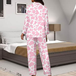 Conjuntos de pijamas de diseño moderno y color personalizado para damas, venta al por mayor, precio económico, pijamas para mujer. - Product Image 5