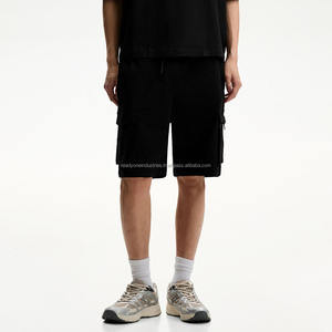 Short en jean pour homme 100% coton personnalisé Fabricant de streetwear Baggy Jorts en strass - Product Image 3