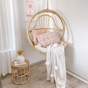 Rattan cane <b>swing</b> chair for balcony & <b>patio</b> modernized outdoor furniture egg hanging chairs - Product Image 3